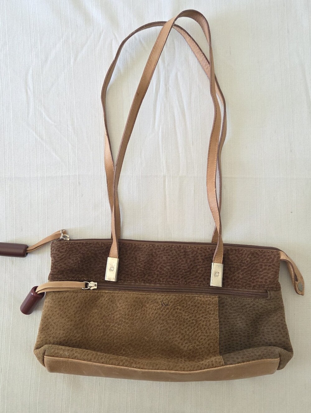 Leather Patchwork Brown Shoulder Bag Chiarini Argentina Purse